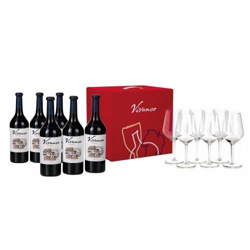 Caja de 6 botellas de Vivanco Reserva  + 6 Copas de regalo